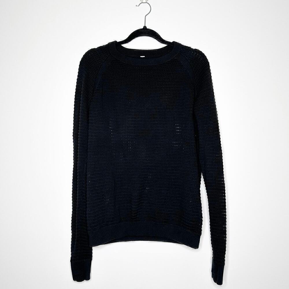 Lululemon Open Knit Sweater Women's Black Size 6 or 8